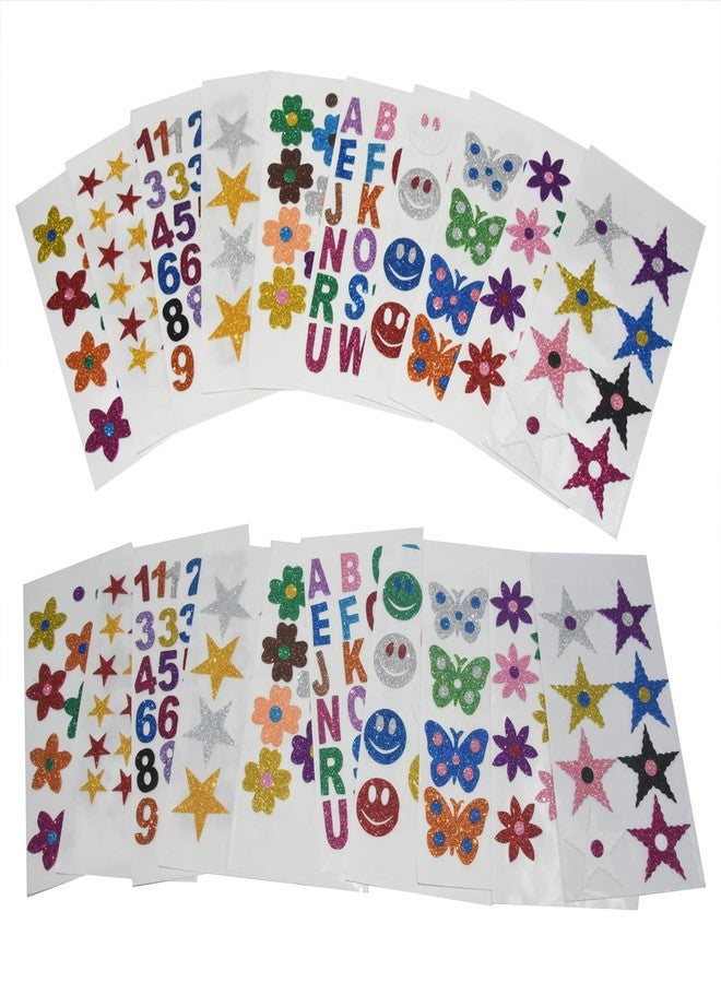 TRIACE Glitter Stickers. 3D Foam Stickers with Different Shapes. - Image 2